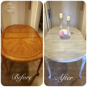 Before & After Farm Table